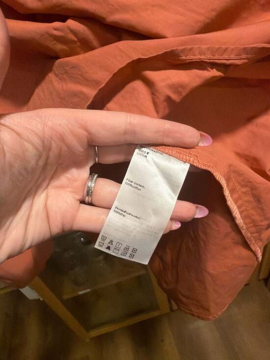 Urban Revivo Rust Orange Puff Sleeve Gathered Waist Midi Smock Dress - Picture 3 of 3